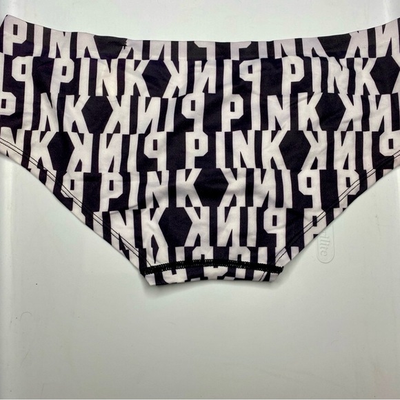 2/$15 NWT PINK Victoria Secret Black White Seamless Hipster Panties VS Large L - Picture 3 of 5